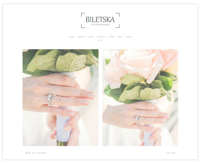 Biletska Photo website