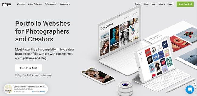 Pixpa Website Builder Platform