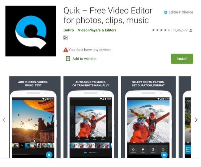 Quick - notre choix de la meilleure application de retouche photo