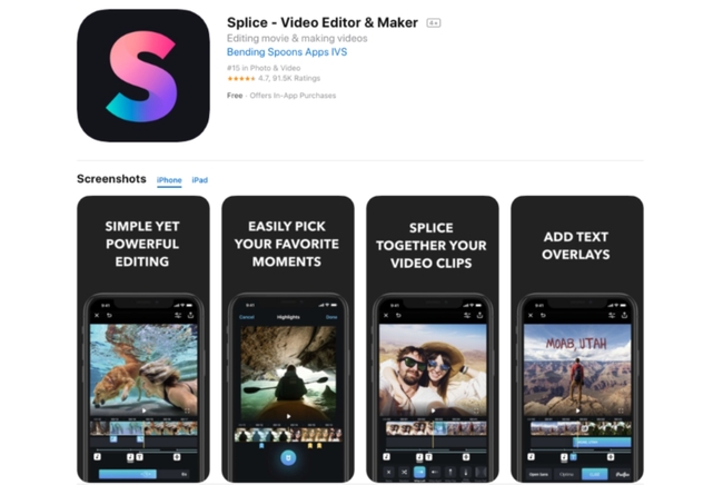 Splice - Editor e Criador de Vídeo