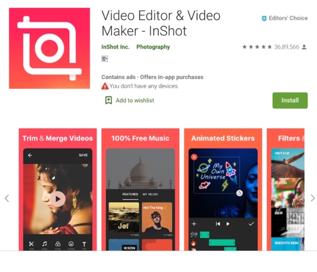 Inshot - Video Editor and Video Maker Inshot - Video Editor and Video Maker