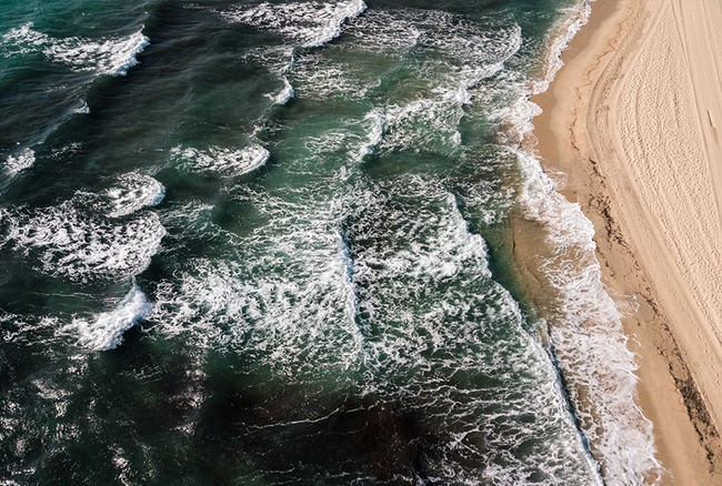 Composition d'une photo de plage